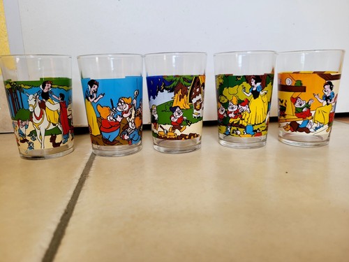 Lot verres moutarde disney - verres,
