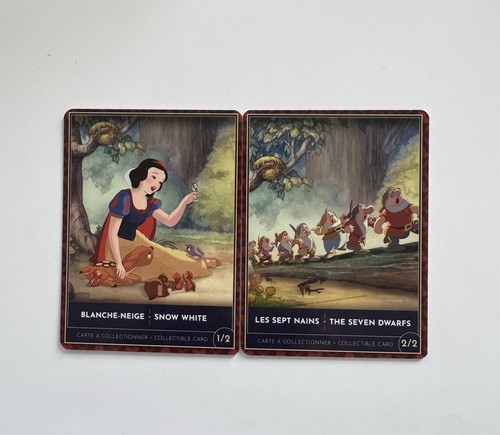 Cartes disney blanche - 2, neige