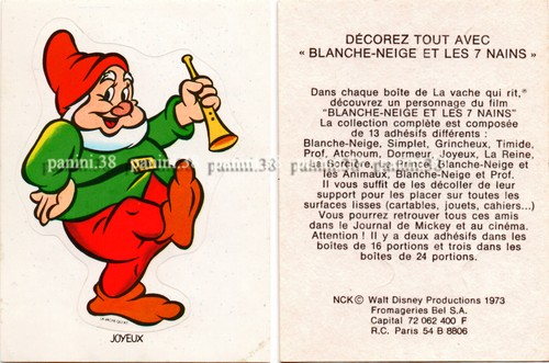 Vignette joyeux blanche - vignette, "blanche-neige