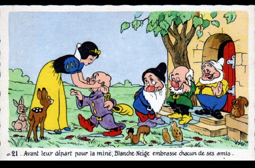 Blanche neige nains - neige, au