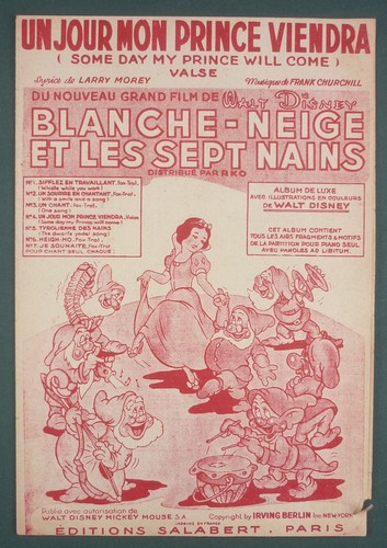 Partition blanche neige - partition, les